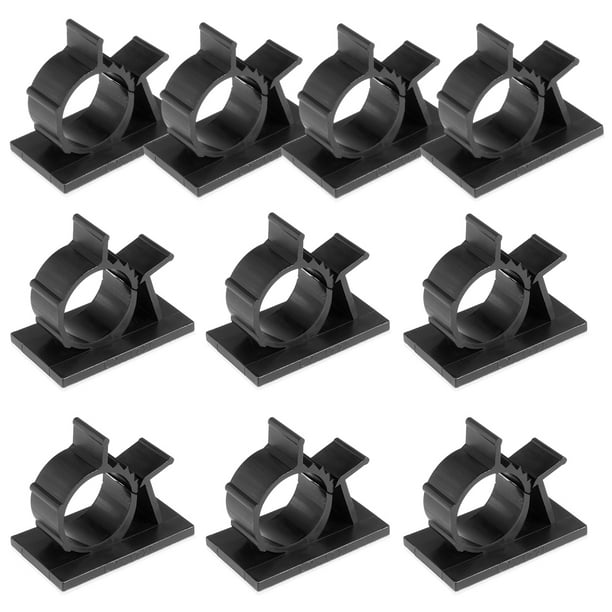 NA 5Pcs Self Adhesive Adjustable Cable Wire Tie Clip Clip Black 1720 NA 5Pcs Self Adhesive Adjustable Cable Wire Tie Clip Clip Black 1720
